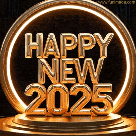 3d Render Of The Text Happy New 2025 In A Rich Metallic Gold Hue 