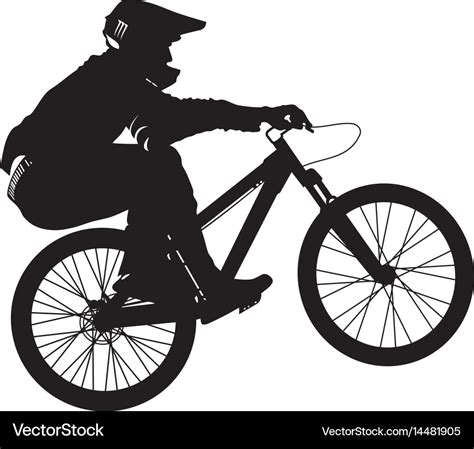 Bike Silhouette Royalty Free Vector Image Vectorstock