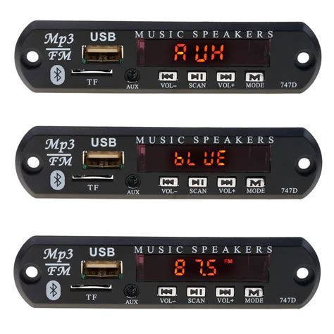 Diy Car Radio Modification 12v Bluetooth Mp3 Decoder Board Wireless Fm Receiver Usb Tf Aux