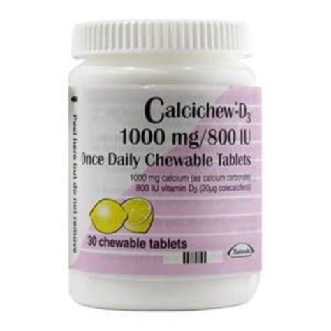 Calcichew D3 Forte Double Strength 1000 Mg 800 Iu Chewable Tablets
