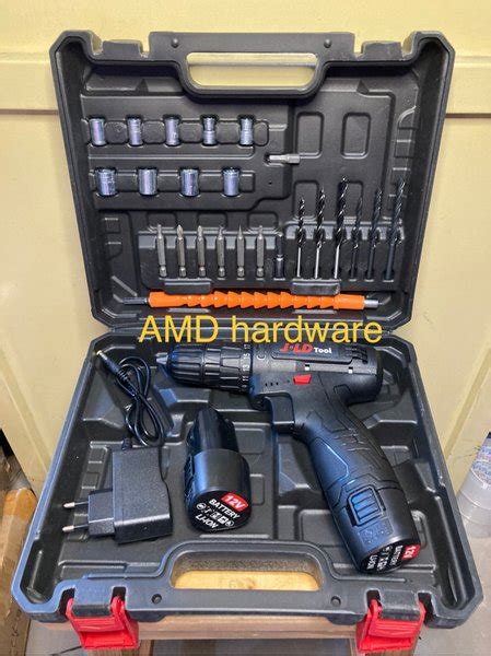 Jual Mesin Bor Cordless Baterai 12V Drill SET Lengkap Dgn Mata BOR