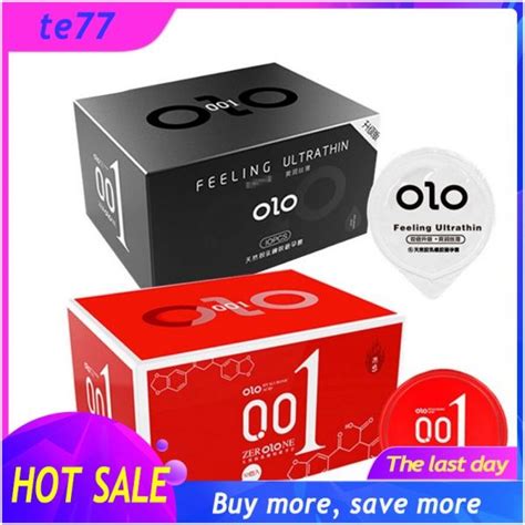 Hot Authentic OLO 001 Premium Feeling Ultra Thin Hyaluronic Acid Natural Latex Rubber Condom