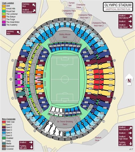 London Stadium Seating Plan Claretandhugh