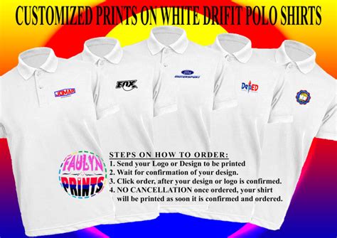 Customized Logo Prints Front On Drifit Polo Shirts Premium Drifit