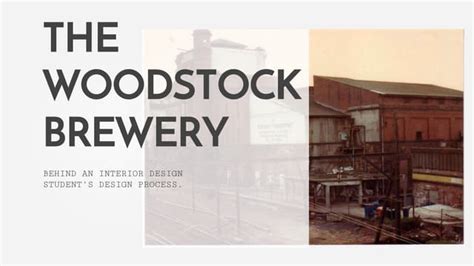The Woodstock Brewery Ppt