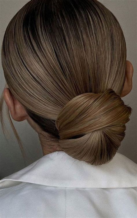 59 Gorgeous Wedding Hairstyles In 2022 Blonde Sleek Knot Low Bun