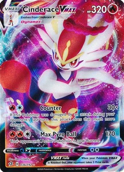 Cinderace Vmax Full Art 036 192 Pokémon Kaart Rebel Kopen