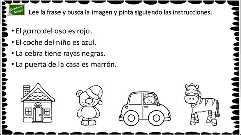 Comprensión Lectora A Través De Instrucciones Lee Comprende Y Colorea Orientacion Andujar