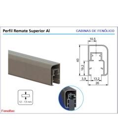 Perfil de coronación cabinas fenólico herrajes fenolico tienda online