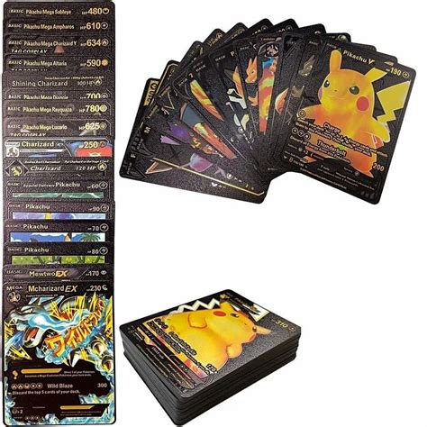 Pokemon Cards Black And Gold Colour 55cards In One Box Premium Quality At ₹ 86pack In Navi Mumbai