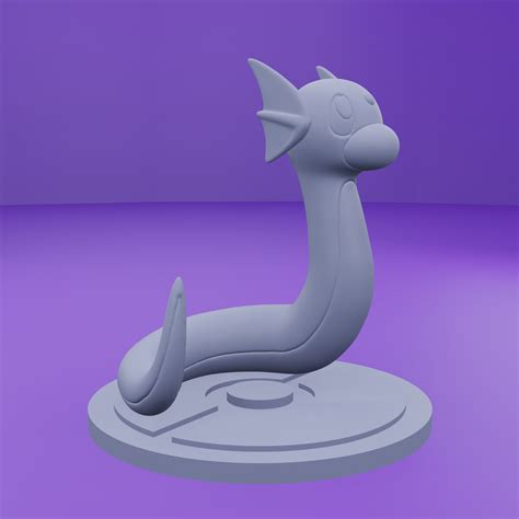 Stl File Pokemon No Dratini Dragonair Dragonite D