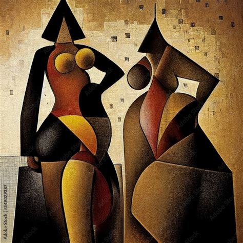 Abstract Painting On Canvas Nude Art Wall Painting Stock Illustration Adobe Stock