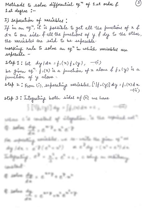 Solution Differential Equations Studypool