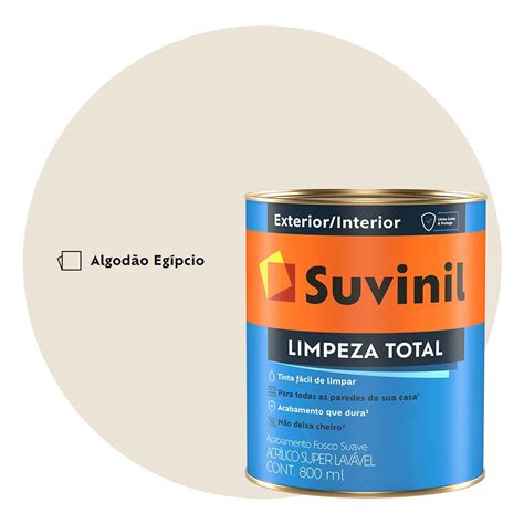 Tinta Super Lavável Suvinil 800ml Algodão Egípcio Shopee Brasil