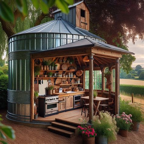 20 Grain Bin Gazebo Ideas for Unique Outdoor Living Spaces