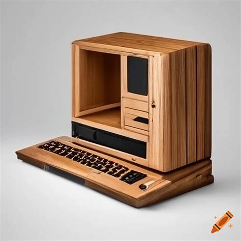 Wooden Desktop Computer On Craiyon