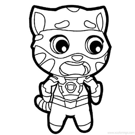 Talking Tom Heroes Coloring Pages