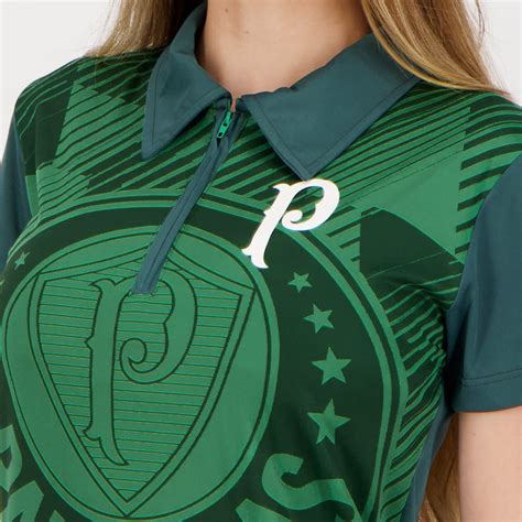 Polo Palmeiras Effect Logo II Feminina Verde FutFanatics