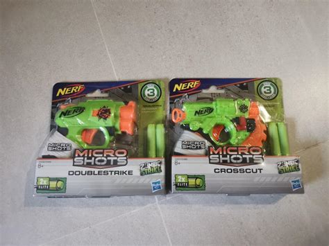 [brand New] Nerf Microshots Doublestrike Crosscut Hobbies And Toys Toys And Games On Carousell