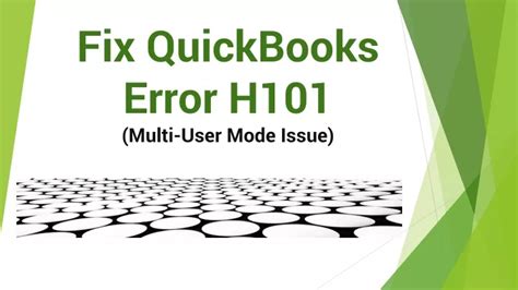 Ppt Quick Troubleshooting Guide To Fix Error Code H In Quickbooks