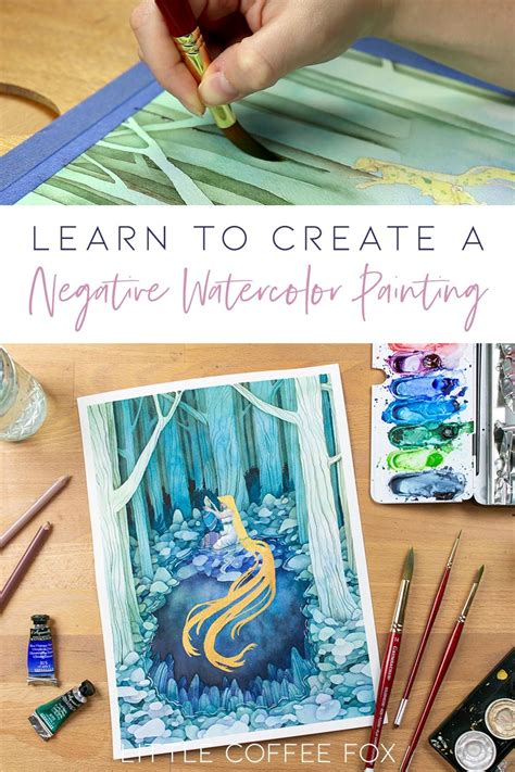 Watercolor Negative Painting Tutorial Add Amazing Depth To Your Art