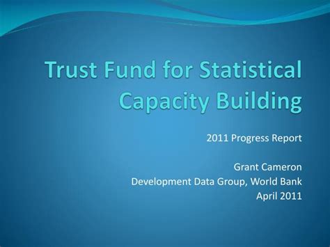 Ppt Trust Fund For Statistical Capacity Building Powerpoint