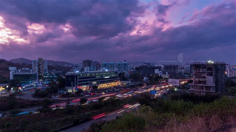 Pune Mumbai Highway And Day To Night 4k Time Lapse Pune City Tld