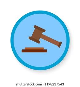 Hammer Justice Blue Icon Vector Illustration Stock Vector (Royalty Free) 1198237543 | Shutterstock