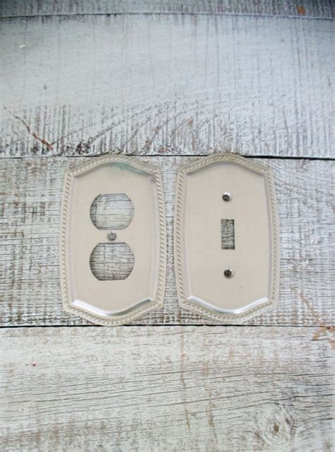 Light Switch Cover And Outlet Cover Brushed Stainless Steel Etsy