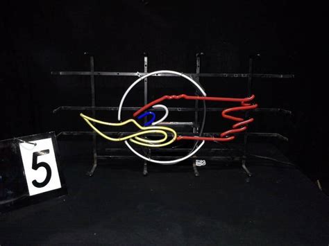 Thrush Mufflers Neon Woodpecker Logo Sign Mancave Extravaganza K Bid