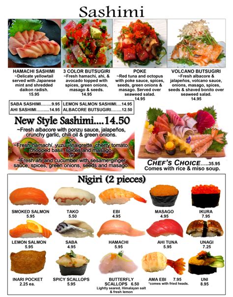 Menu - Sushi Spot