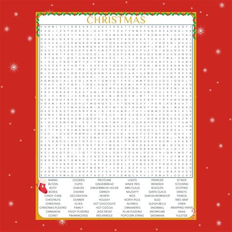 Christmas Word Search Bundle 2 Printable Digital Download For The