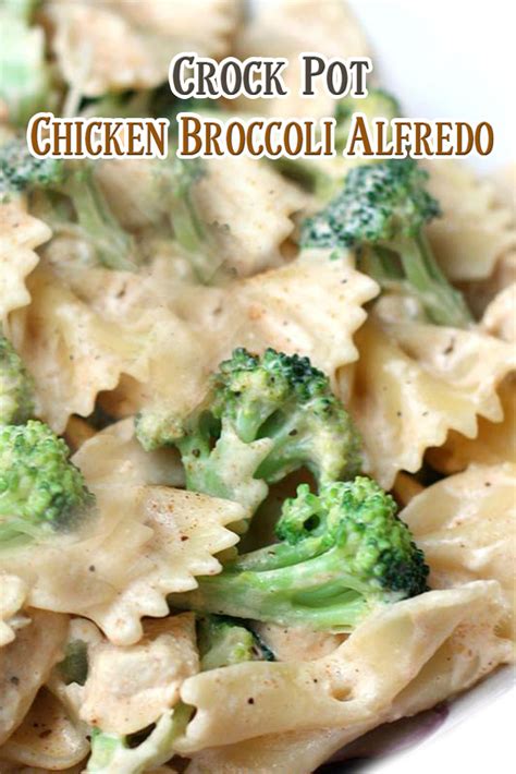 Crock Pot Chicken Broccoli Alfredo