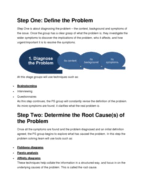 Solution 6 Step Problem Solving Process Studypool