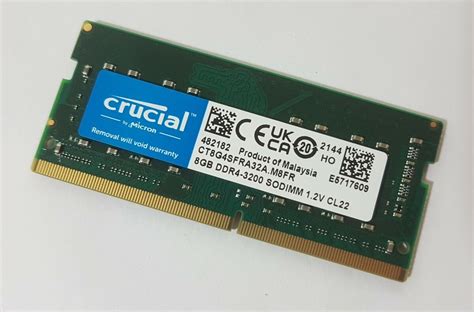 Crucial Gb Ddr Sodimm Laptop Memory Ct G Sfra A Crucial Gb