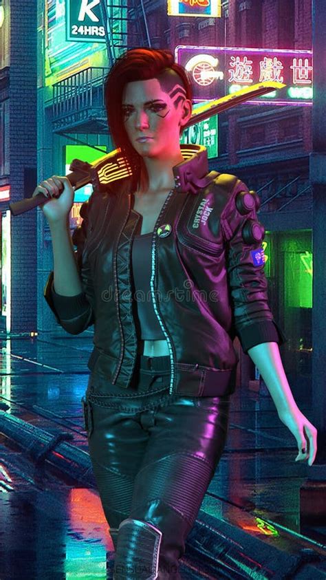 Valerie Cyberpunk 2077 Vertical 4k Editorial Stock Image Illustration Of 2077 Ceiling 320503539