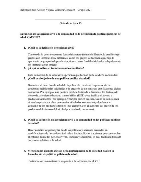 La Función De La Sociedad Civil Y La Comunidad En La Definición De Políticas Públicas De Salud