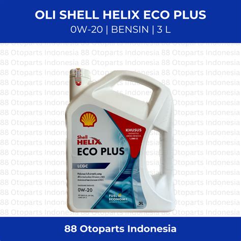 Oli Shell Helix Eco Plus Lcgc Sae W Liter Lazada Indonesia