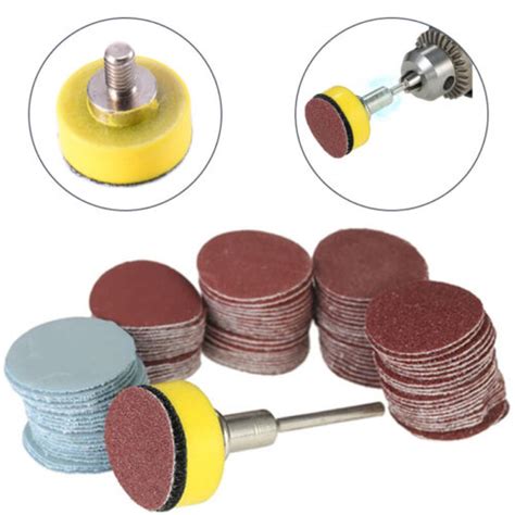 100pcs 1 Inch Sanding Discs Pad Kit 100 3000 Grit For Drill Grinder