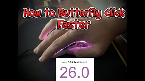 How To Butterfly Click Faster 16 26 Cps YouTube