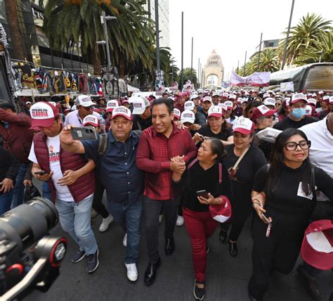 Eduardo Ram Rez Acompa A Sheinbaum En El Arranque De Campa A