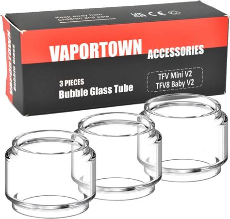 Vaportown X Spare Bubble Glass Tube For Smok Tfv Baby V Tfv Mini V