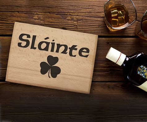 Slainte Cutting Board Slainte Sign Wood Burning Slainte Etsy