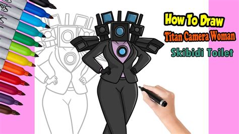 How to Draw Titan Camera Woman From Skibidi Toilet : Step-by-Step Tutorial - YouTube