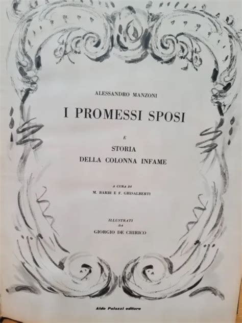 I Promessi Sposi Illustrati Da Giorgio De Chirico Alessandro Manzoni