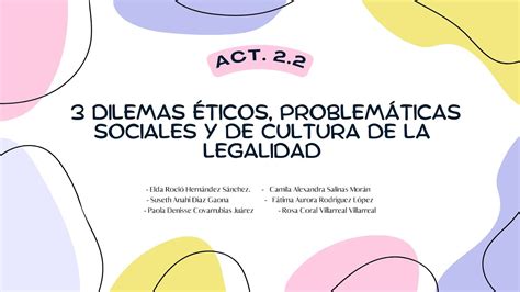 Act 2 2 3 Dilemas éticos problemáticas sociales y de cultura de la