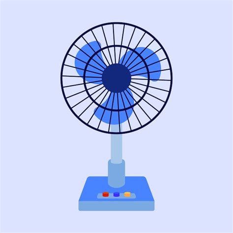 Icono vectorial del ventilador de soporte Ilustración del ventilador