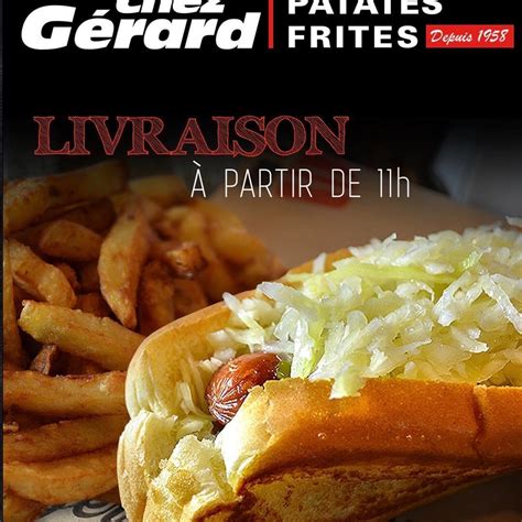 Chez Gérard Patates Frites menus in Saint Joseph du Lac Quebec Canada