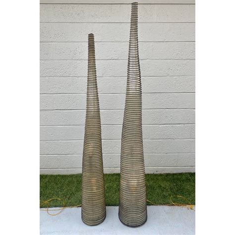 1980s Sculptural Tusk Fiberglass Floor Lamps Set Of 2 Chairish