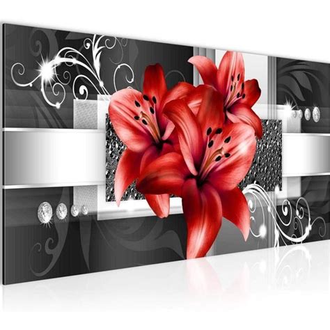 Runa Art Tableau Decoration Murale Lis Fleurs Partie Moderne Toile